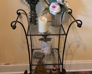 Metal and Glass Stand 3 Shelves