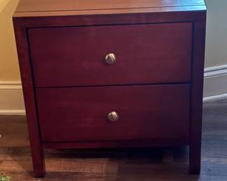 One of Two Night Stands Part of a King Bedroom Suite