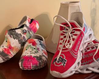 Clogs and Sneakers Look Like New