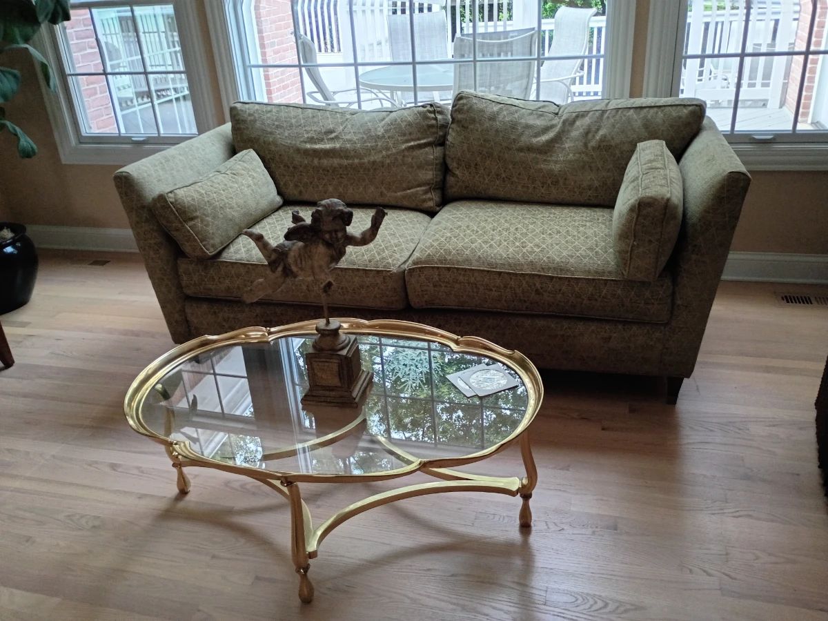 Sofa  and " LaBarge style" table