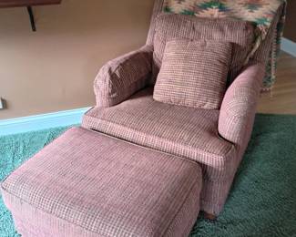 Chair with ottoman 