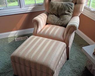 Chair with ottoman 