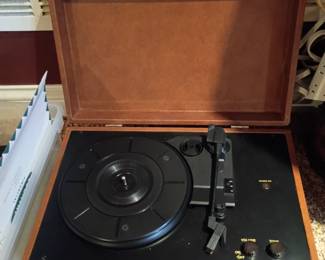 Portable Record player, multi speeds