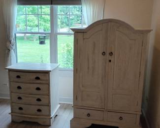 Painted storage furniture