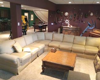 Six piece sectional sofa