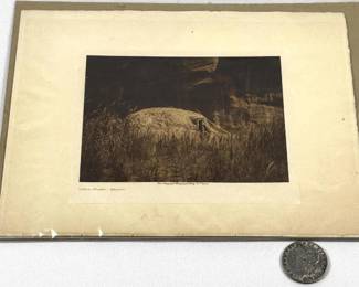 Edward S. Curtis (American, b.1868, d.1952) "Canon Hogan - Navaho" Photogravure 1906