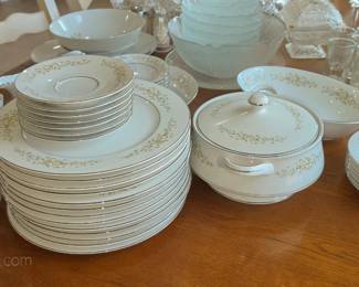 Crown Victoria china in the Carolyn pattern