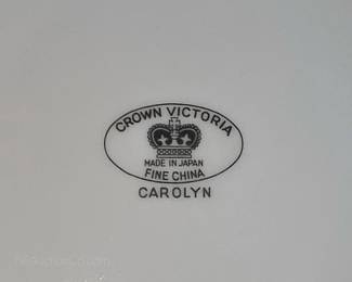 Crown Victoria china in the Carolyn pattern