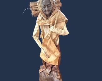 Mexican papier-mâché campesino/villager figures
