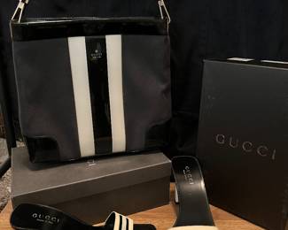 Vintage Gucci shoes and bag 