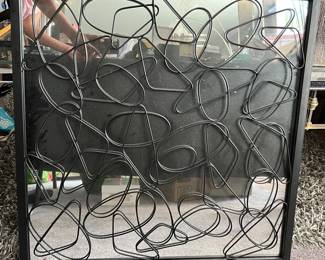 black metal mirror