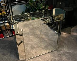 mirrored  console table