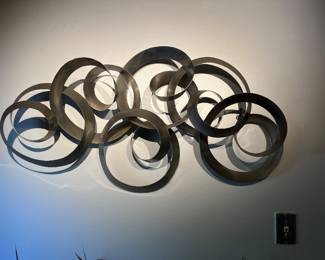 Abstract metal wall art 