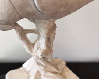 detail of the Austin Productions clay bird 