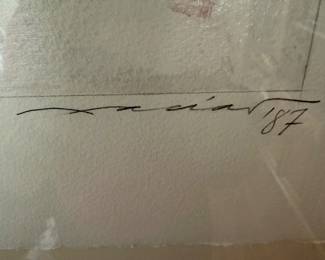 huge signed contemporary art signed and dated