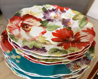 floral plates