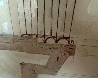 details of the large paonting