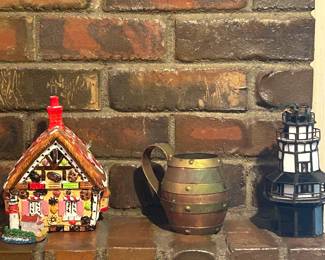 Assorted Mantel Decor