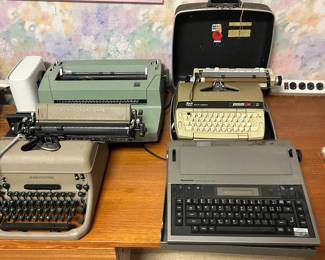 Assortment of Vintage Typewriters