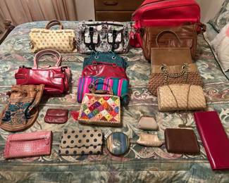 Assorted Purses and Handbags