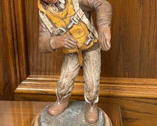 Michael Garman "There I Was" Handpainted Sculpture