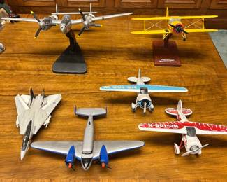 Assorted Metal and Plastic Display Airplanes