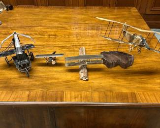 Assorted Metal and Plastic Display Airplanes
