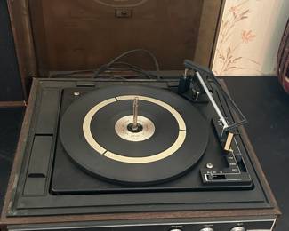 Vintage Sears Record Changer 3 Speed Turntable