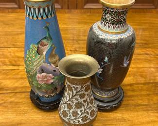 Vintage Closonne Vases