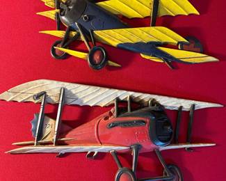 Cast Metal Plane Wall Plaques