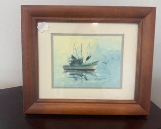 Watercolor Sailboat painting