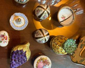Limoges trinket boxes 