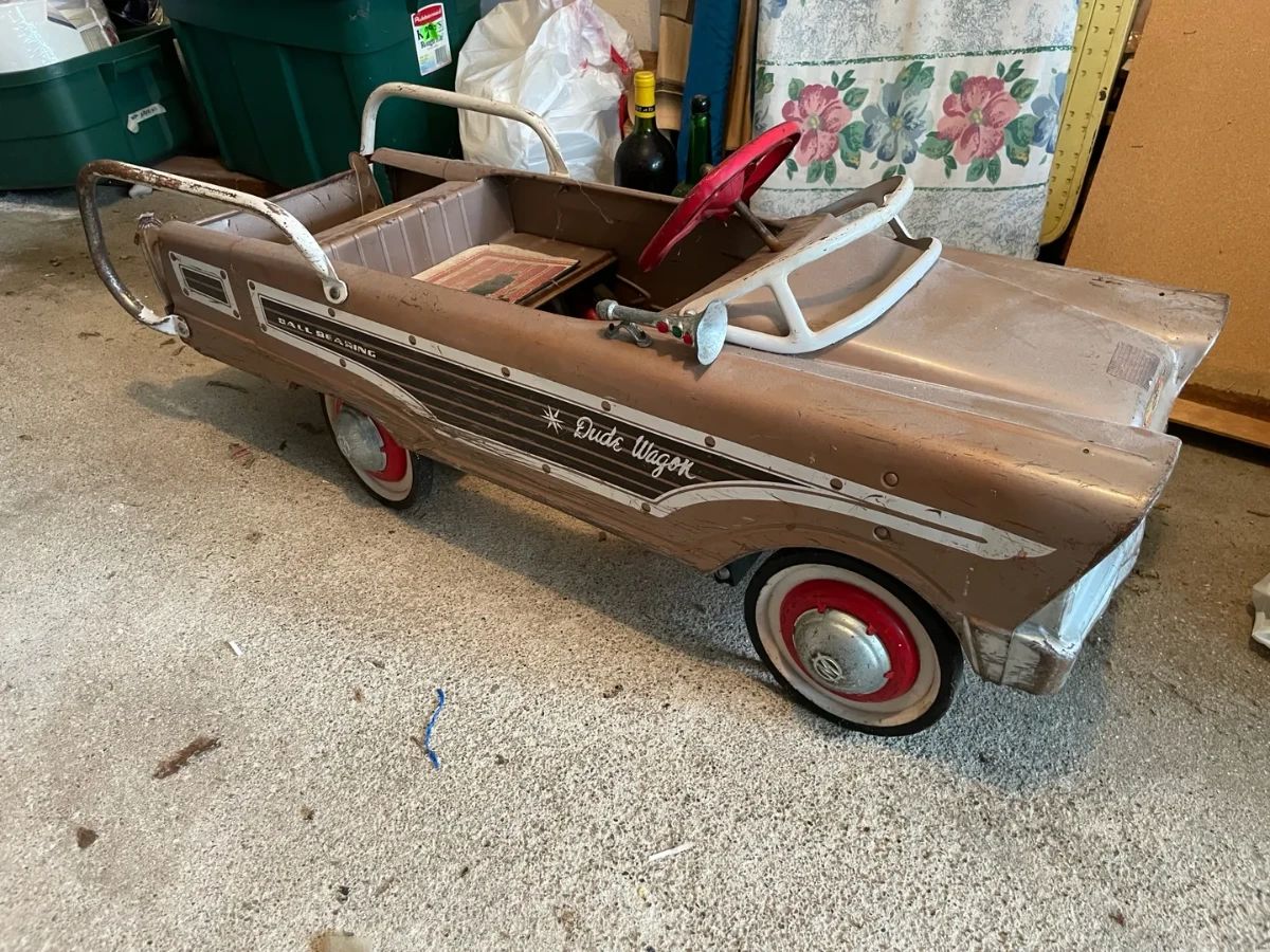 Vintage Dude Wagon Childs Pedal Car