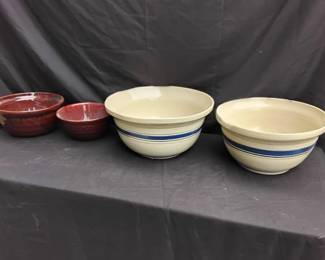Lot Of Ceramic Mixing Bowls