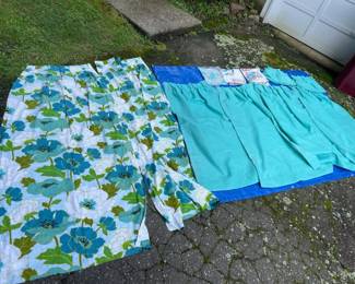 Lot Of Vintage 1960s Curtains