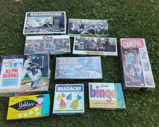 Large Lot Of Vintage Board Games