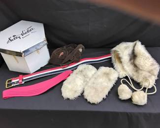 Lot Of Vintage Hats And Accessories