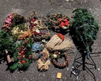 Lot of Holiday Treats and Small Trees