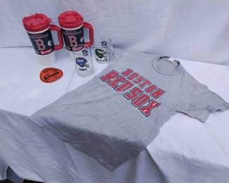 Lot Of Sports Memorabilia Including Boston Red Sox