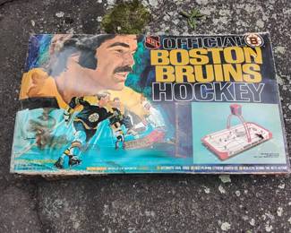 Vintage Boston Bruins And Rangers Hockey Game