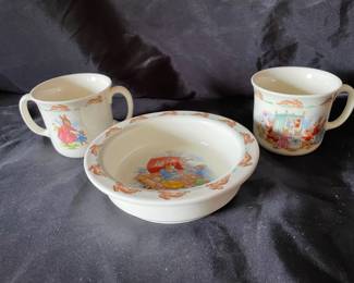 Three Pieces Of Royal Doulton Bunnykins China