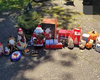 Lot of Seasonal Decor Including Christmas and Halloween