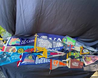 Lot Of Vintage Pennants