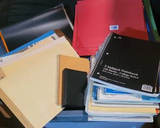 Lot of Notebooks and Folders