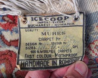Rug made in Bucharest Romania 12'x9'