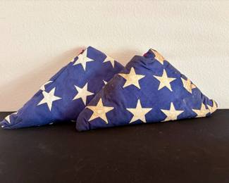 Vintage Valley Forge American flags