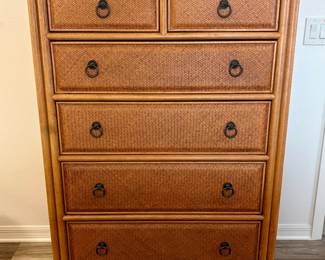 Amercian Drew 6-drawer tall dresser 38W / 54.5H / 21D