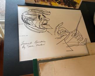 Leonard Bernstein drawing