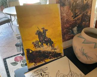 Western book cover art, Joe Russo