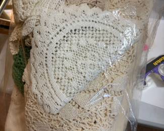 Handmade vintage crochets/doilies